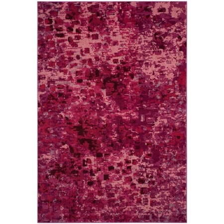Safavieh 9 x 12 ft. Monaco Power Loomed Large Rectangle Area Rug, Fuchsia MNC225F-9